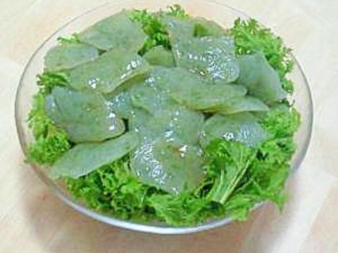 刺身こんにゃくサラダ